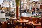 Prachtig bagels & beans tafel en stoelen set, Huis en Inrichting, Tafels | Eettafels, Ophalen, Gebruikt, Rond, Tot twee personen