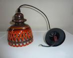 West Germany hanglampje. Oranje/bruin., Huis en Inrichting, Lampen | Hanglampen, Ophalen of Verzenden, Gebruikt, Overige materialen