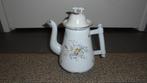 gebloemd emaille koffiekan H24cm, Antiek en Kunst, Antiek | Emaille, Ophalen of Verzenden