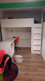 Buitenkans! Ikea Smastad hoogslaper met bureau en kast, Hoogslaper, Zo goed als nieuw, Ophalen