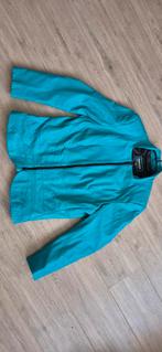 Turquoise blauw lederlook jasje maat 46, Kleding | Dames, Grote Maten, Ophalen of Verzenden, Nieuw, Blauw, Jasje of Colbert