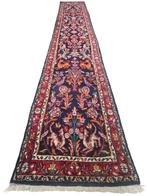 Handmade Persian wool Hamadan runner Birds floral 83x523cm, Persian Perzisch vintage oosters hype, Gebruikt, 200 cm of meer, Rechthoekig