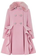 Monsoon roze meisjesjas met ruches maat 146 (11–12 jaar) NEW, Kinderen en Baby's, Ophalen, Monsoon Fashion, Meisje, Nieuw