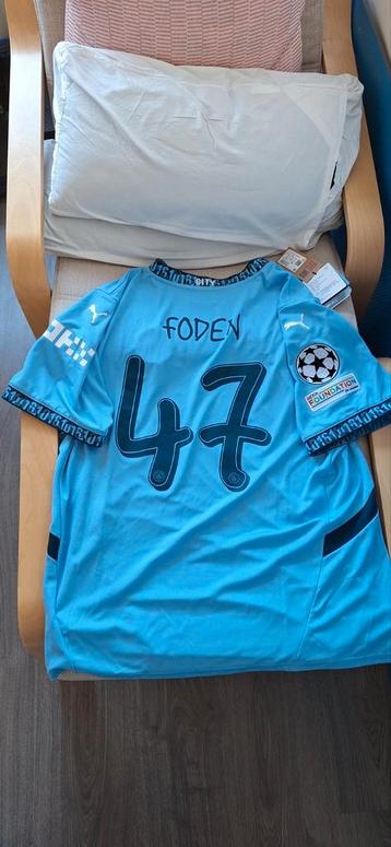 Foden Manchester City Champions League Jersey XXL beschikbaar voor biedingen