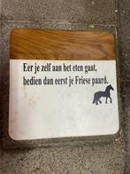 Paarden tegel tableau met tekst, Ophalen of Verzenden