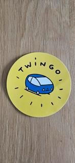 Sticker rond Renault Twingo geel / blauw, Ophalen of Verzenden