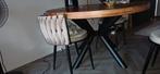 Eettafel, Huis en Inrichting, Tafels | Eettafels, Gebruikt, 100 tot 150 cm, Rond, Ophalen of Verzenden