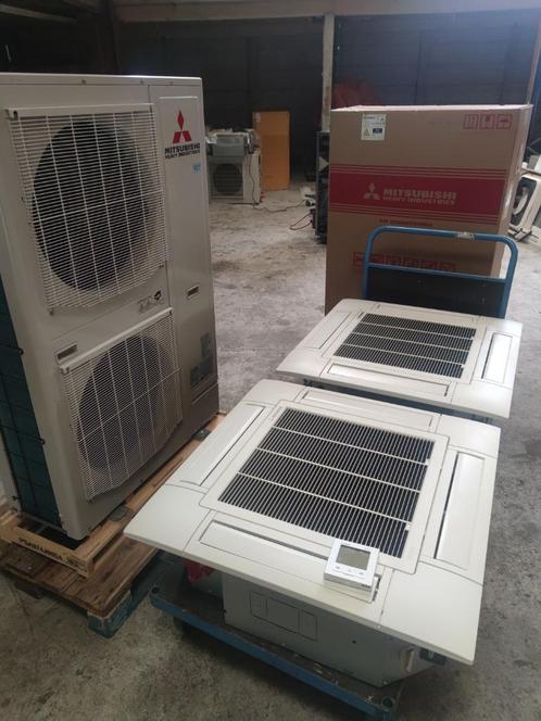 Mitsubishi FDC250VSA-W 2x cassette FDT125VG warmtepomp airco, Witgoed en Apparatuur, Airco's, Refurbished, Wandairco, 100 m³ of groter