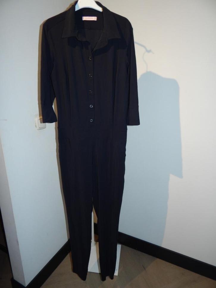Studio Anneloes travel stof jumpsuit lijfje knoopjes maat M, Kleding | Dames, Jumpsuits, Zo goed als nieuw, Maat 38/40 (M), Zwart