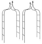 2x Rozenboog rozen boog tuinboog staal zwart GRATIS BEZORGD!, Verzenden, Nieuw