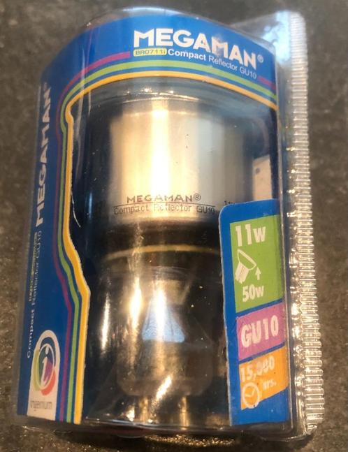 5X Nieuwe Megaman Compact Reflector GU10 11W 2700K, Huis en Inrichting, Lampen | Losse lampen, Nieuw, Halogeen (gloei)lamp, 30 tot 60 watt