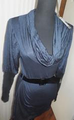 Nieuw! Steps zwart blauw gestreepte jurk/tuniek met riem S36, Nieuw, Steps, Maat 36 (S), Boven de knie