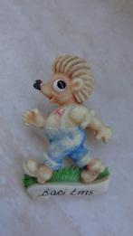 Vintage gekleurde plastic broche Egeltje jaren '70, Verzamelen, Speldjes, Pins en Buttons, Ophalen, Dier of Natuur
