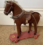 Antiek (Duits?) speelgoed paard op wieltjes., Antiek en Kunst, Antiek | Speelgoed, Ophalen of Verzenden
