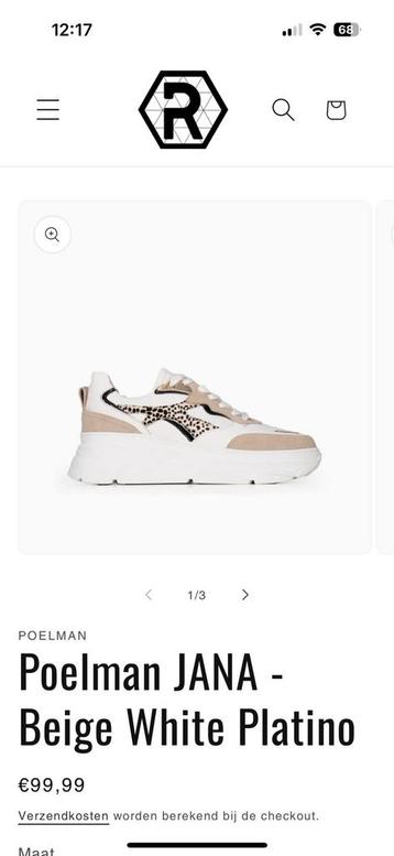 Poelman dames sneaker beschikbaar voor biedingen