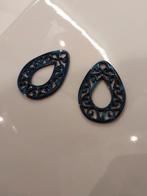 Creoolhangers 3 kleuren (zie advertentie), Sieraden, Tassen en Uiterlijk, Oorbellen, Ophalen of Verzenden, Zo goed als nieuw, Blauw