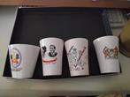 4 vintage bekers van ons Koningshuis zijn gaaf., Ophalen of Verzenden