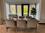 Luxe Richmond eettafel met 6 stoelen – 2.40m x 1m, Ophalen of Verzenden, Zo goed als nieuw