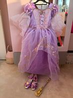 Originele disney Rapunzel jurk met schoenen en toverstaaf, Ophalen, Zo goed als nieuw, Meisje