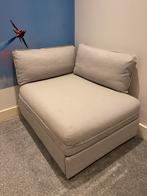 Slaapbank/poef voor 1 persoon ikea licht grijs, Ophalen, Eenpersoons, Zo goed als nieuw, Stof