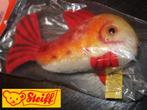 vintage 1968 Steiff 13 cm vis Flossy IN VERPAKKING, fish NOS, Antiek en Kunst, Verzenden