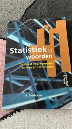 A. Slotboom - Statistiek in woorden, Boeken, Verzenden, Zo goed als nieuw, A. Slotboom