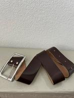 Leren Damesriem / Ceintuur / Belt 85cm Chocoladebruin, Ophalen of Verzenden, Zo goed als nieuw, Bruin
