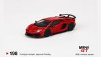 Mini GT #198 Lamborghini Aventador SVJ Rosso Mars, Hobby en Vrije tijd, Ophalen of Verzenden, Nieuw