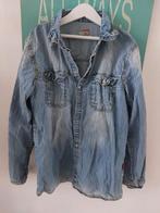 Vintage Look Washed Blue Denim Spijkeroverhemd Rock 'N Roll, Name it, Jongen of Meisje, Gebruikt, Ophalen of Verzenden