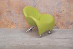 ZGANieuw groene leren Leolux Papageno design fauteuil, Huis en Inrichting, Fauteuils, Ophalen, Leolux, Leolux, Design