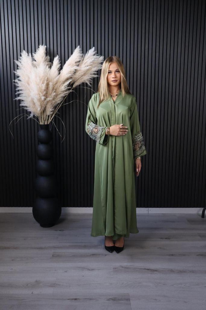 Marokkaanse jurk/kaftan/abaya, Kleding | Dames, Jurken, Nieuw, Maat 34 (XS) of kleiner, Groen, Onder de knie, Ophalen of Verzenden