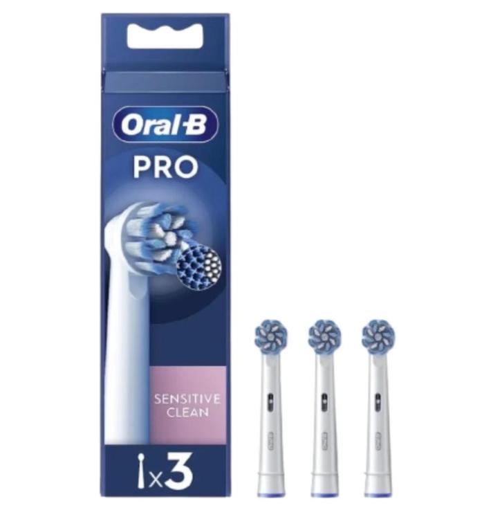 Oral-B PRO Sensitive Clean opzetborstels 3 stuks, Sieraden, Tassen en Uiterlijk, Uiterlijk | Mondverzorging, Nieuw, Opzetborstel