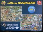 Jan van Haasteren puzzel Safari en De Storm 2x1000st, Ophalen of Verzenden, 500 t/m 1500 stukjes, Zo goed als nieuw, Legpuzzel