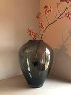 Grote vaas rookglas smokey grey 40x50 ZGAN!, Huis en Inrichting, Ophalen, Overige kleuren, Minder dan 50 cm, Glas
