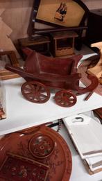 Houten Speelgoed miniatuur boerenkar, Antiek en Kunst, Ophalen of Verzenden
