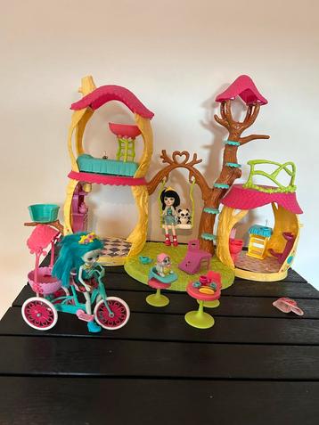 Enchantimals Huis & Accessoires - met extra fiets en popje beschikbaar voor biedingen