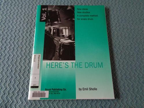 Here's the drum -  Vol. 1  -  Emil Sholle, Muziek en Instrumenten, Bladmuziek, Zo goed als nieuw, Drums of Percussie, Ophalen of Verzenden