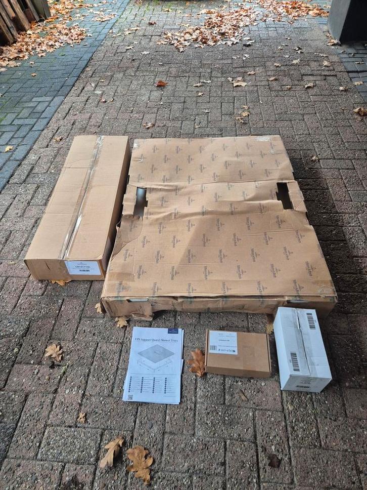 Complete V&B douchebak 90x120 incl installatieset en afvoer, Doe-het-zelf en Verbouw, Sanitair, Nieuw, Douche, Ophalen