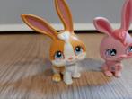 Littlest pet shop konijnen roze en oranje/bruin, Ophalen of Verzenden