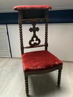 Antiek massief Houten bidstoel / kerkstoel / biechtstoel, Ophalen