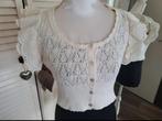 Zara top crochet M gehaakt super schattig creme gebreide, Maat 38/40 (M), Nieuw, Ophalen of Verzenden, Korte mouw