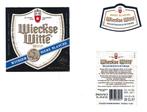Bieretiket Wieckse Witte  Brouwerij De Ridder  Maastricht, Ophalen of Verzenden, Gebruikt, Overige typen, Overige merken