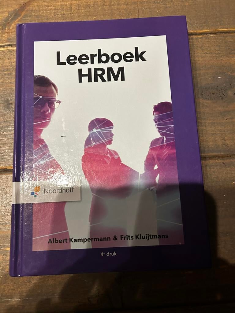 Leerboek HRM - Albert Kampermann & Frits Kluijtmans, Boeken, Studieboeken en Cursussen, Ophalen of Verzenden, Zo goed als nieuw