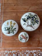 Vintage Botanische Keramische Doosjes villeroy boch, Ophalen of Verzenden