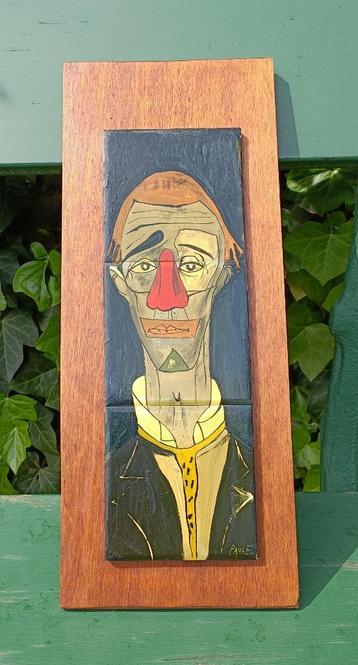 Schilderij "The Blue Clown" naar Bernard BUFFET tegeltableau beschikbaar voor biedingen