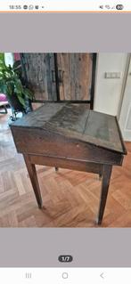 Antieke lessenaar, schooltafeltje, Ophalen