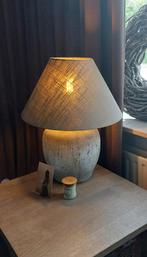 Stoere Kruiklamp Landelijke Stijl, Huis en Inrichting, Lampen | Tafellampen, Ophalen, 50 tot 75 cm, Zo goed als nieuw, Stof