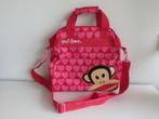 Paul frank schoudertas, schooltas Rood met roze hartjes, 30 tot 40 cm, Ophalen of Verzenden, Zo goed als nieuw, Schoudertas