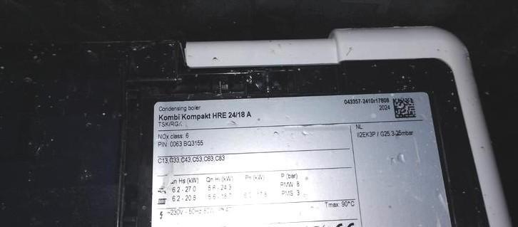 Intergas HRE 24/18 A 25.11.2024 Geplaatst-zie factuur🚿ZGAN!, Doe-het-zelf en Verbouw, Verwarming en Radiatoren, Zo goed als nieuw