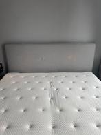 Ikea boxspring with topper mattress, Ophalen, Beige, Tweepersoons, Zo goed als nieuw